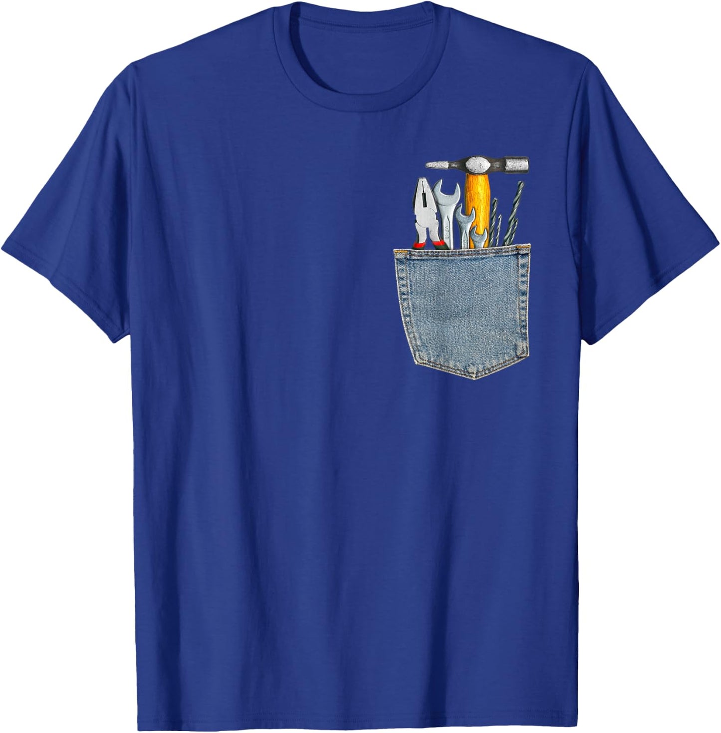 Work Tools Set in My Pocket Funny Mechanic T Shirt For Dad T-Shirt - T-Shirt | Royal