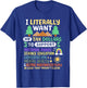 I Literally Want My Tax Dollars to Support National Parks US T-Shirt - T-Shirt | Royal