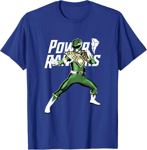 Power Rangers Big Green Ranger Power Pose T-Shirt - T-Shirt | Royal