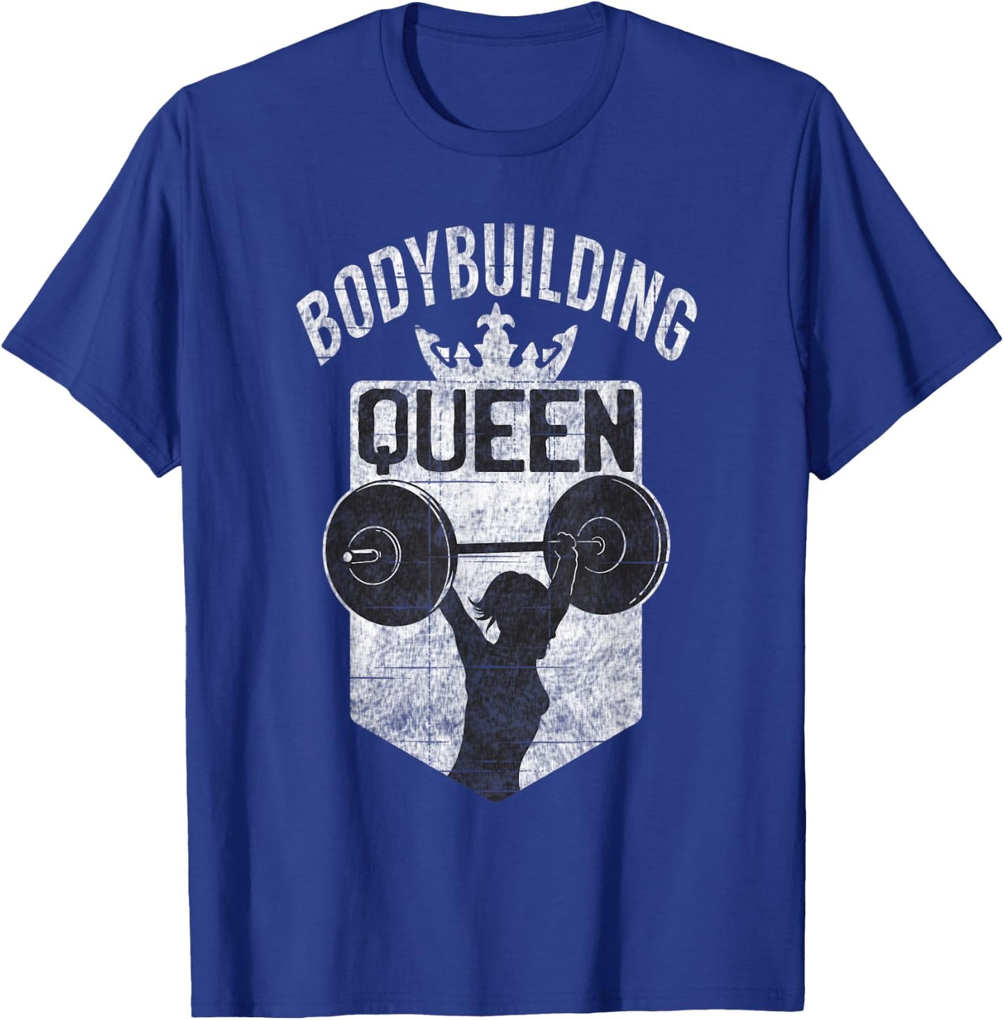Bodybuilding Queen Gym Workout Women Bodybuilding T-Shirt - T-Shirt | Royal