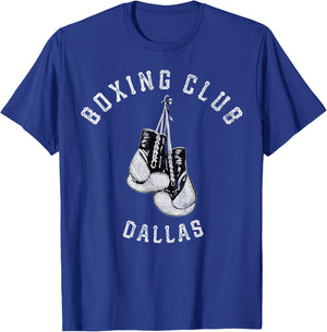 Boxing Club Dallas Gloves Fighter T-Shirt - T-Shirt | Royal
