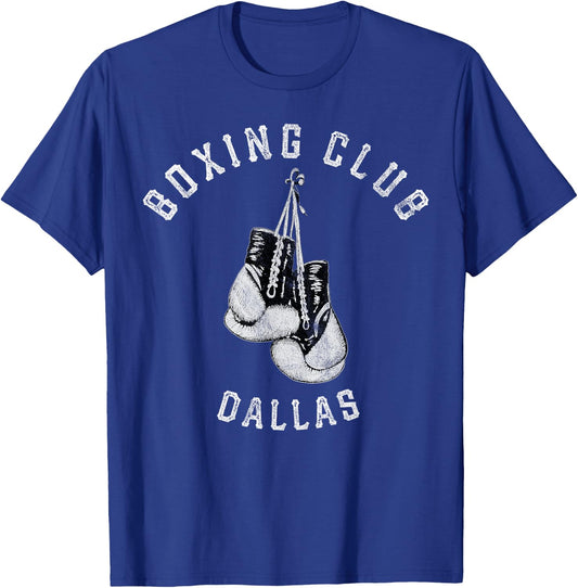 Boxing Club Dallas Gloves Fighter T-Shirt - T-Shirt | Royal
