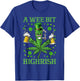 A Wee Bit Highrish Funny 420 Weed Marijuana St Patricks Day T-Shirt - T-Shirt | Royal