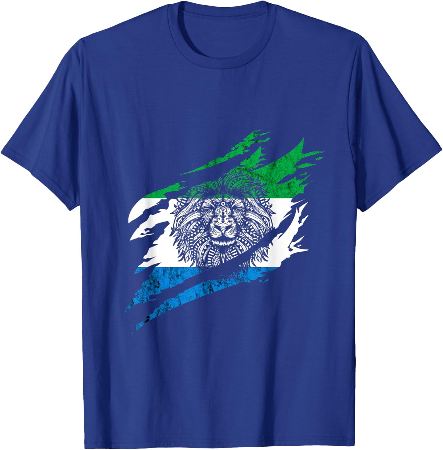Sierra Leone Heroic Flag Sierra Leonean Pride Roots T-Shirt - T-Shirt | Royal