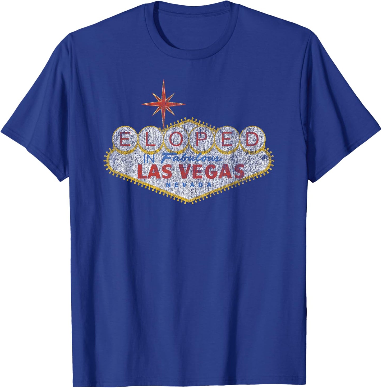 Matching Las Vegas Eloped Elopement Wedding For Couples T-Shirt - T-Shirt | Royal