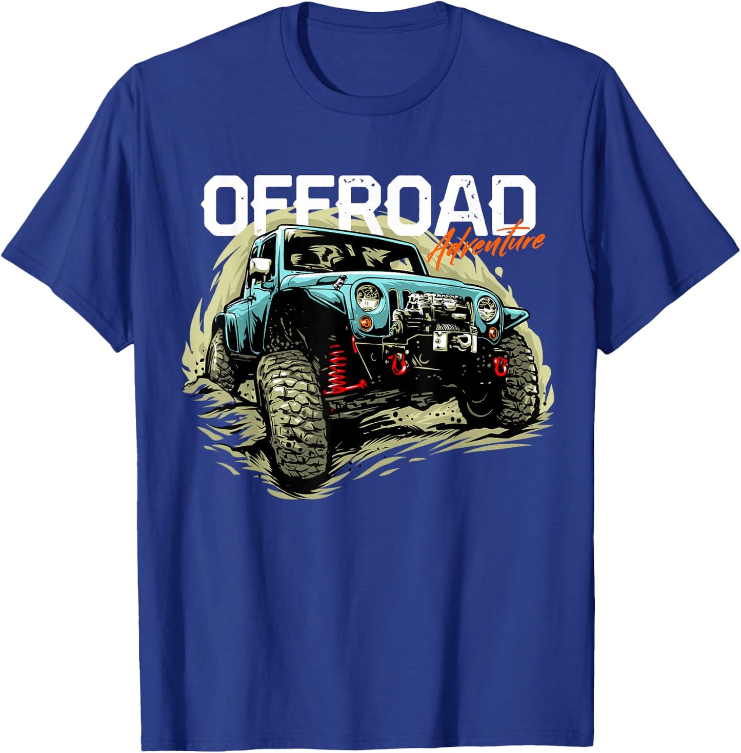 Offroad Adventure | Off Roading Offroad 4x4 SUV T-Shirt - T-Shirt | Royal