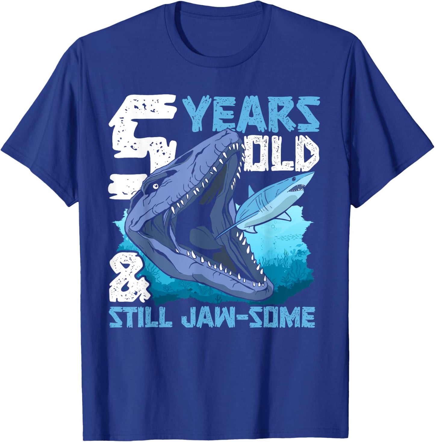 Marine Reptile Mosasaur Paleontology Prehistoric Mosasaurus T-Shirt - T-Shirt | Royal