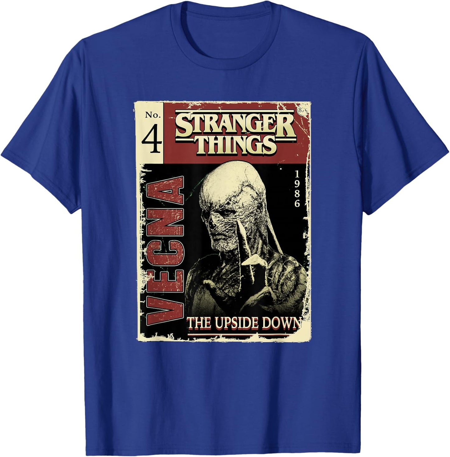 Stranger Things 4 Vecna Comic Book Cover T-Shirt - T-Shirt | Royal
