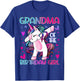 Grandma of the Birthday Girl Dabbing Unicorn Grandmother T-Shirt - T-Shirt | Royal