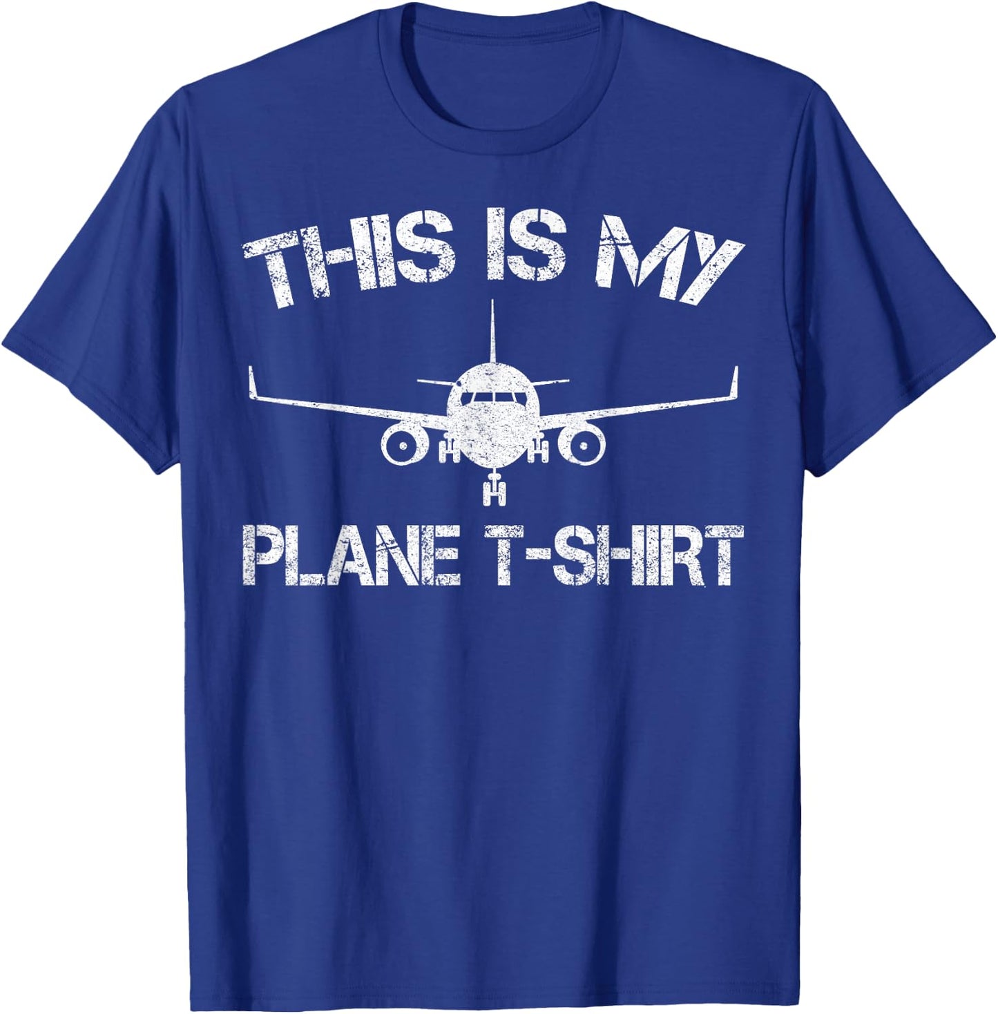 This is My Plane Airplane Pilot Gifts T-Shirt - T-Shirt | Royal