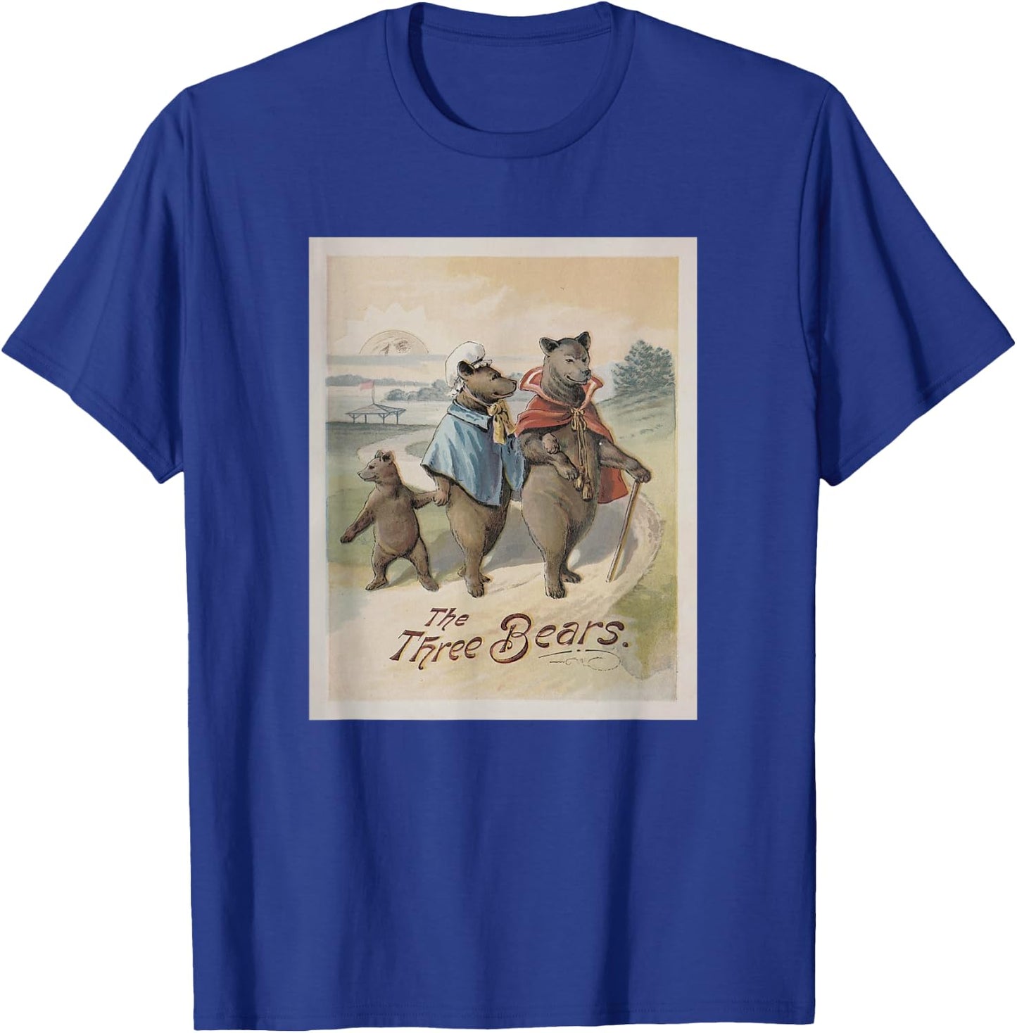 Goldilocks and The Three Bears Book Cover T-Shirt - T-Shirt | Royal