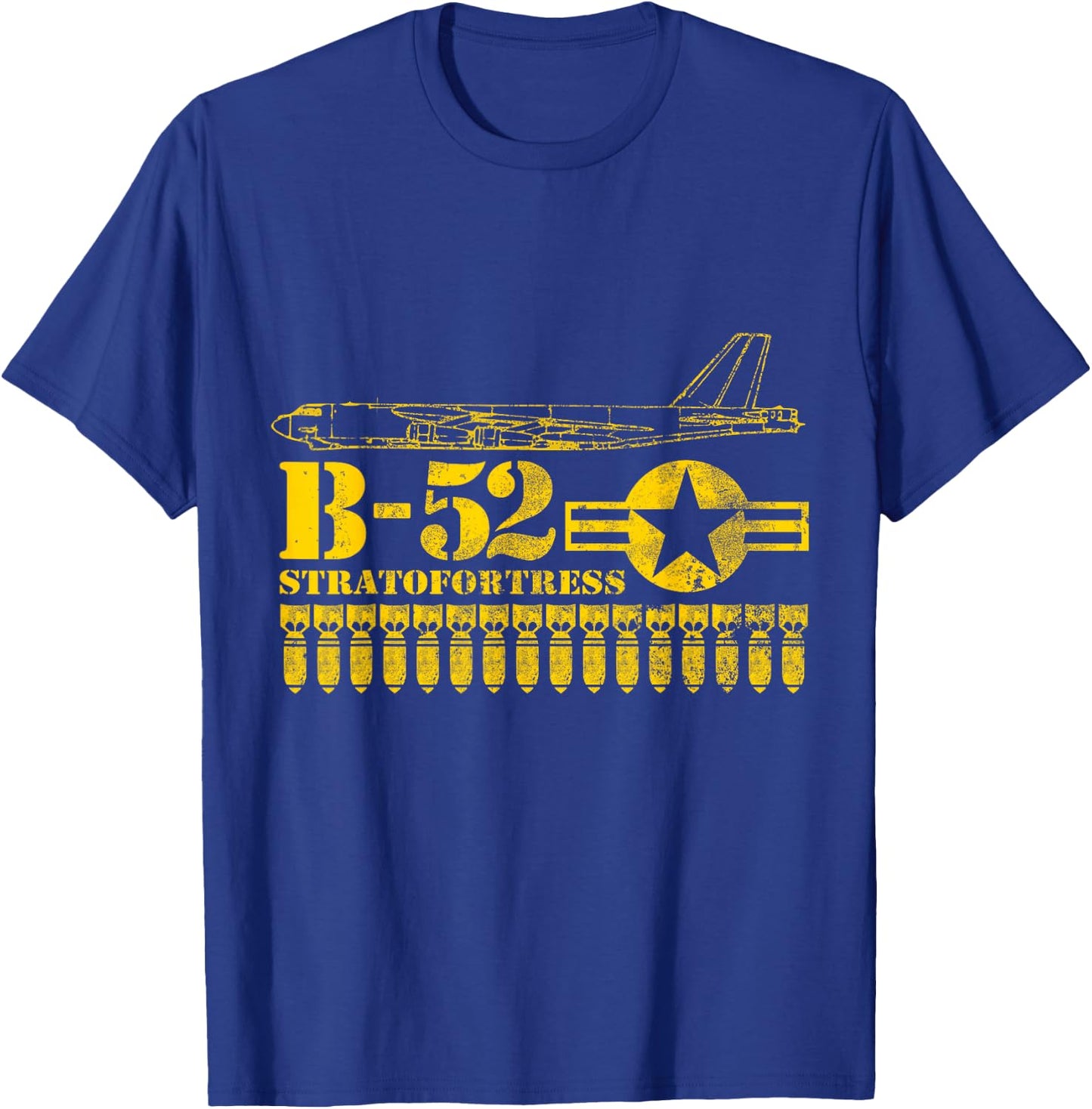 B-52 Stratofortress Air Force Bomber T-Shirt - T-Shirt | Royal