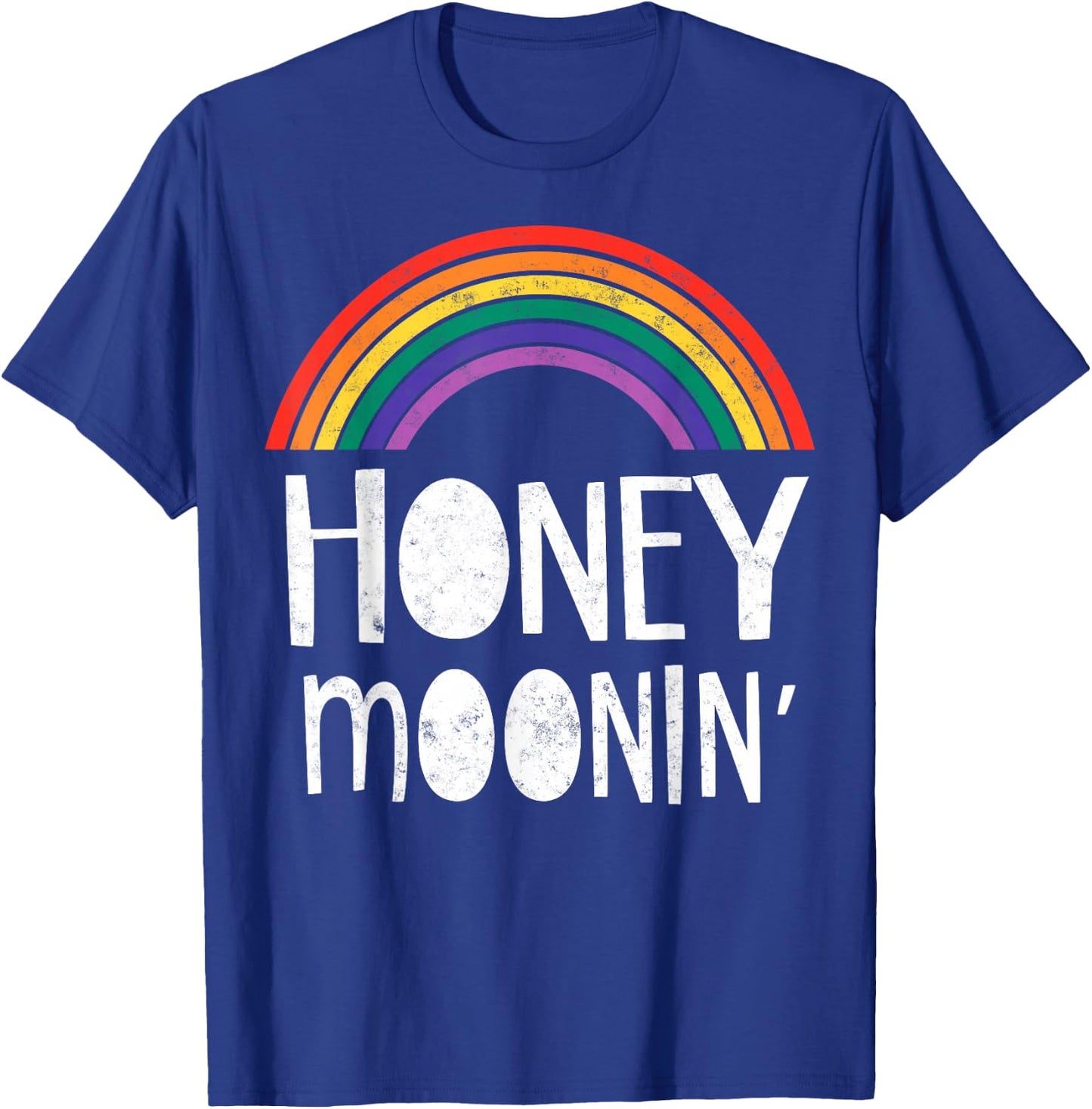 Gay Lesbian Just Married Wedding Party LGBT Honeymoon T-Shirt - T-Shirt | Royal