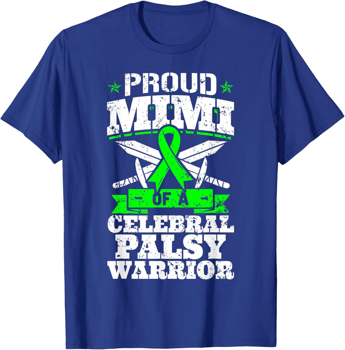 Proud Mimi Of A Cerebral Palsy Warrior CP Awareness Grandma T-Shirt - T-Shirt | Royal