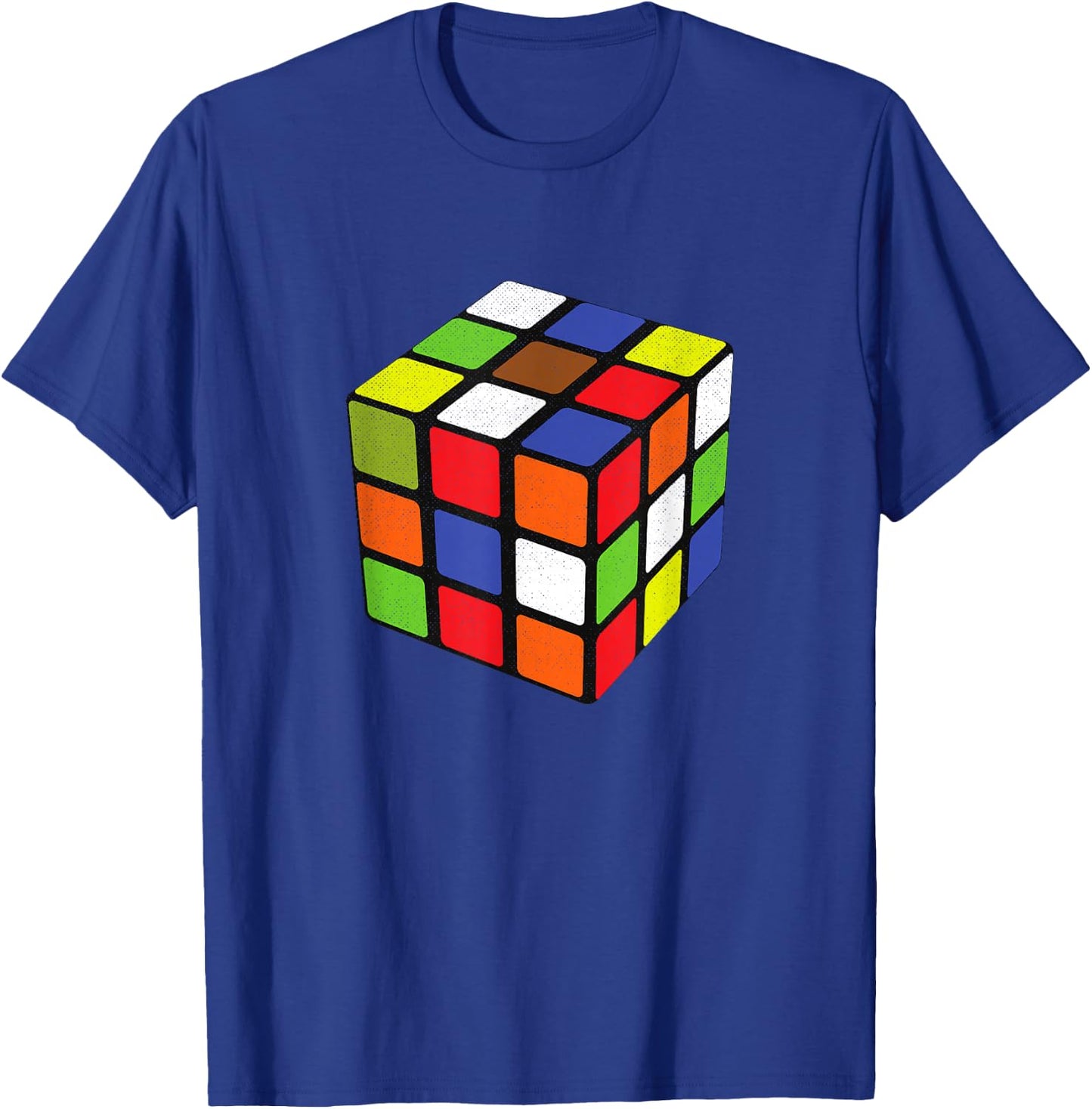 Rubiks Cube Colorful 3x3 Cube Math Game Speed Cubing Puzzle T-Shirt - T-Shirt | Royal