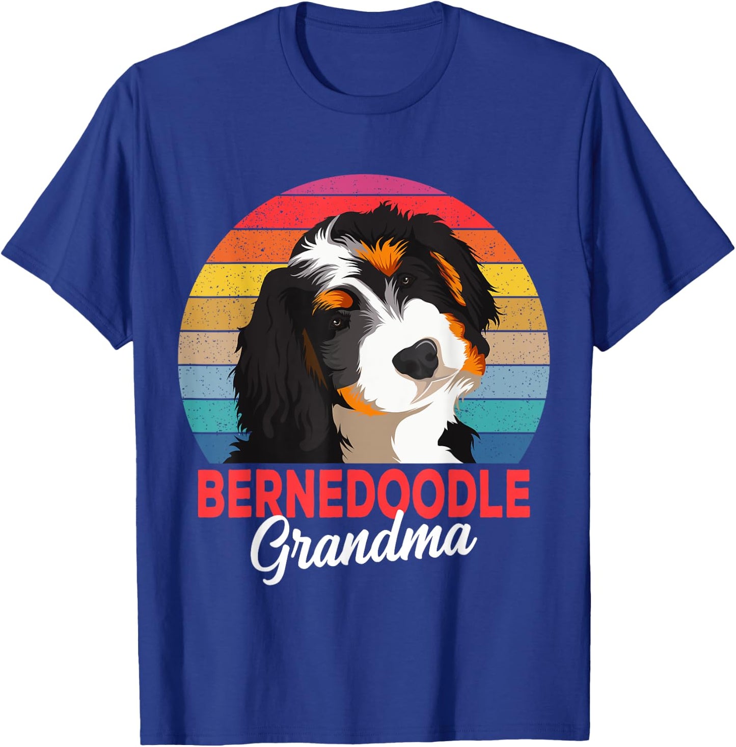 Bernedoodle Grandma Dog Mom Owner T-Shirt - T-Shirt | Royal