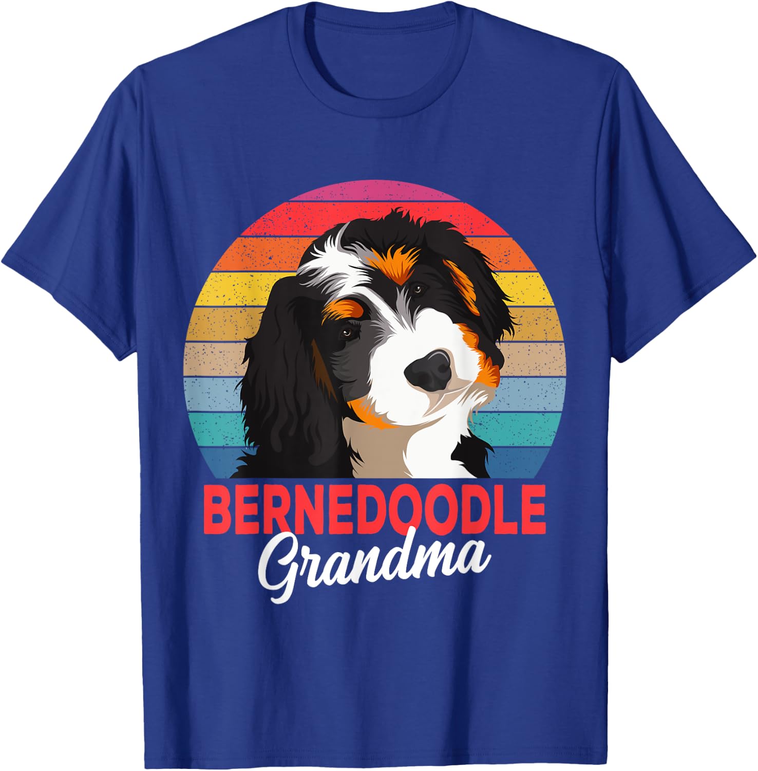 Bernedoodle Grandma Dog Mom Owner T-Shirt - T-Shirt | Royal