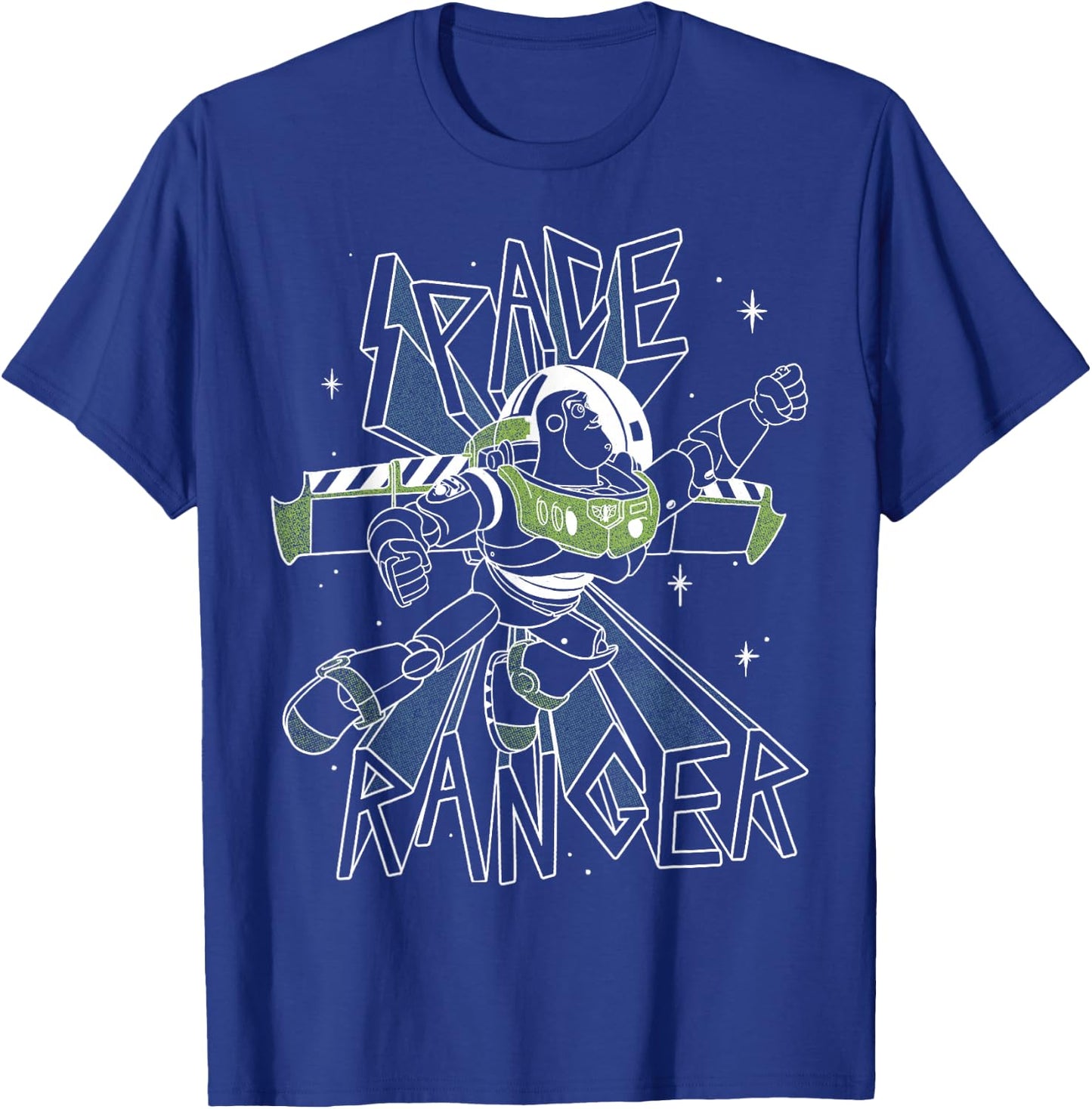 Disney Pixar Toy Story Buzz Lightyear Green Space Ranger T-Shirt - T-Shirt | Royal