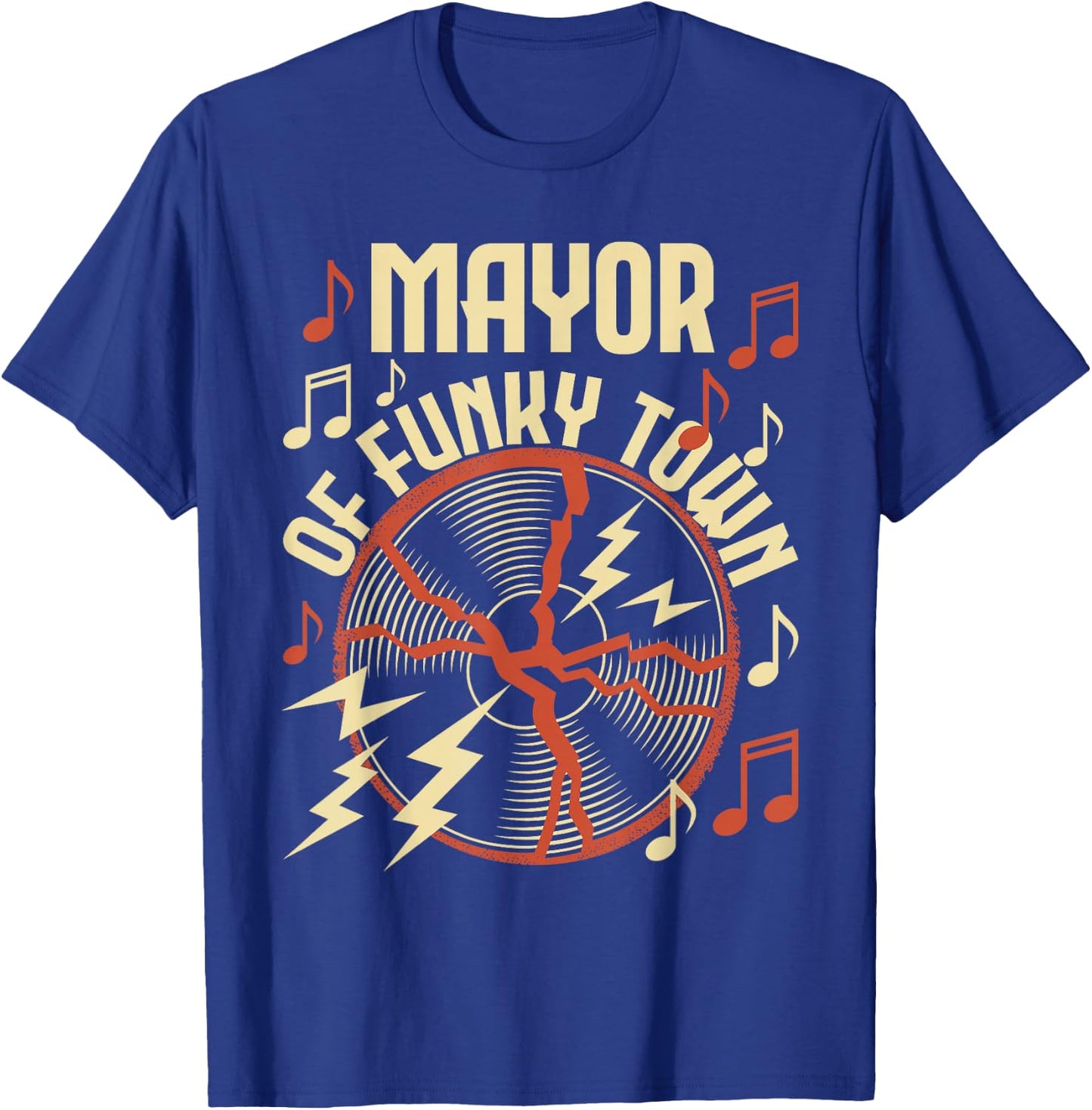 Mayor of Funky Town - 1970s Funky Party 70s Groove T-Shirt - T-Shirt | Royal