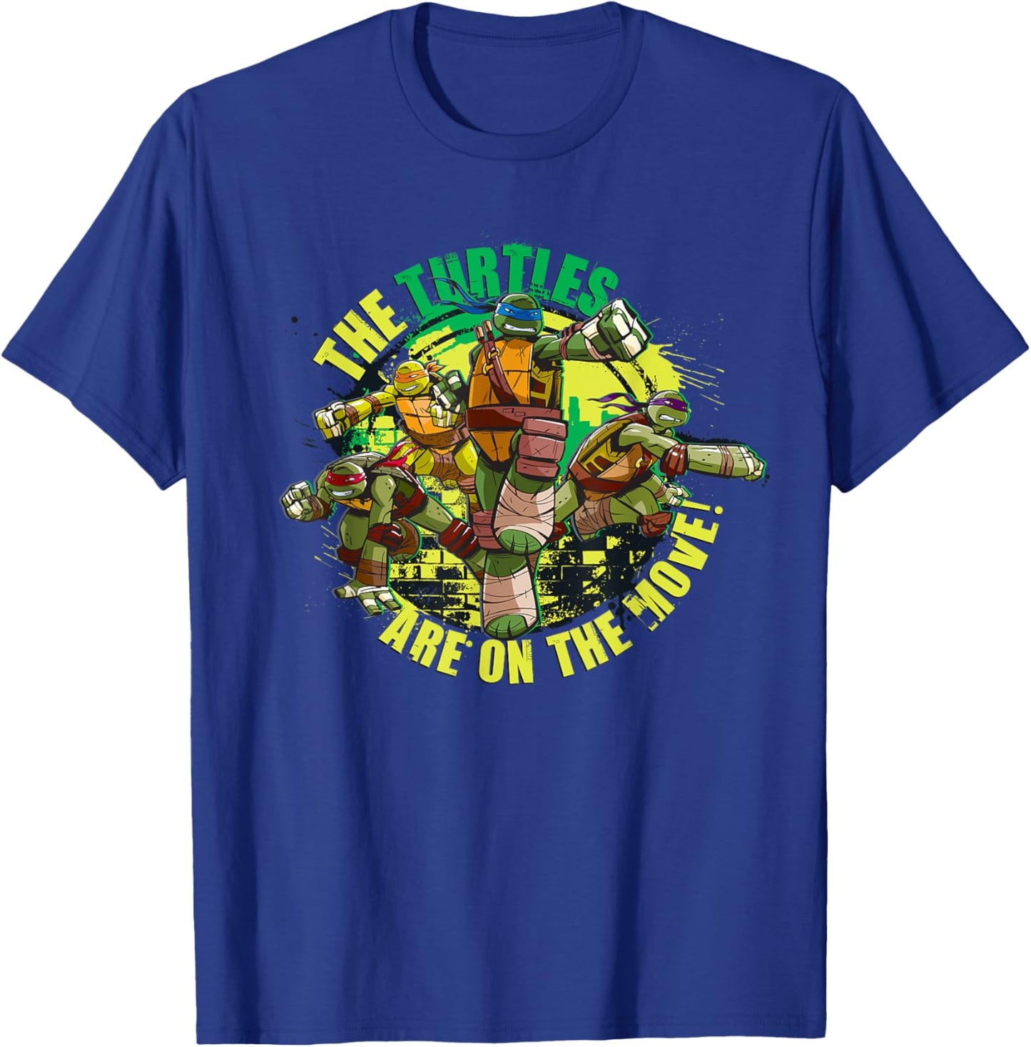 Teenage Mutant Ninja Turtles Gang Move T-Shirt - T-Shirt | Royal