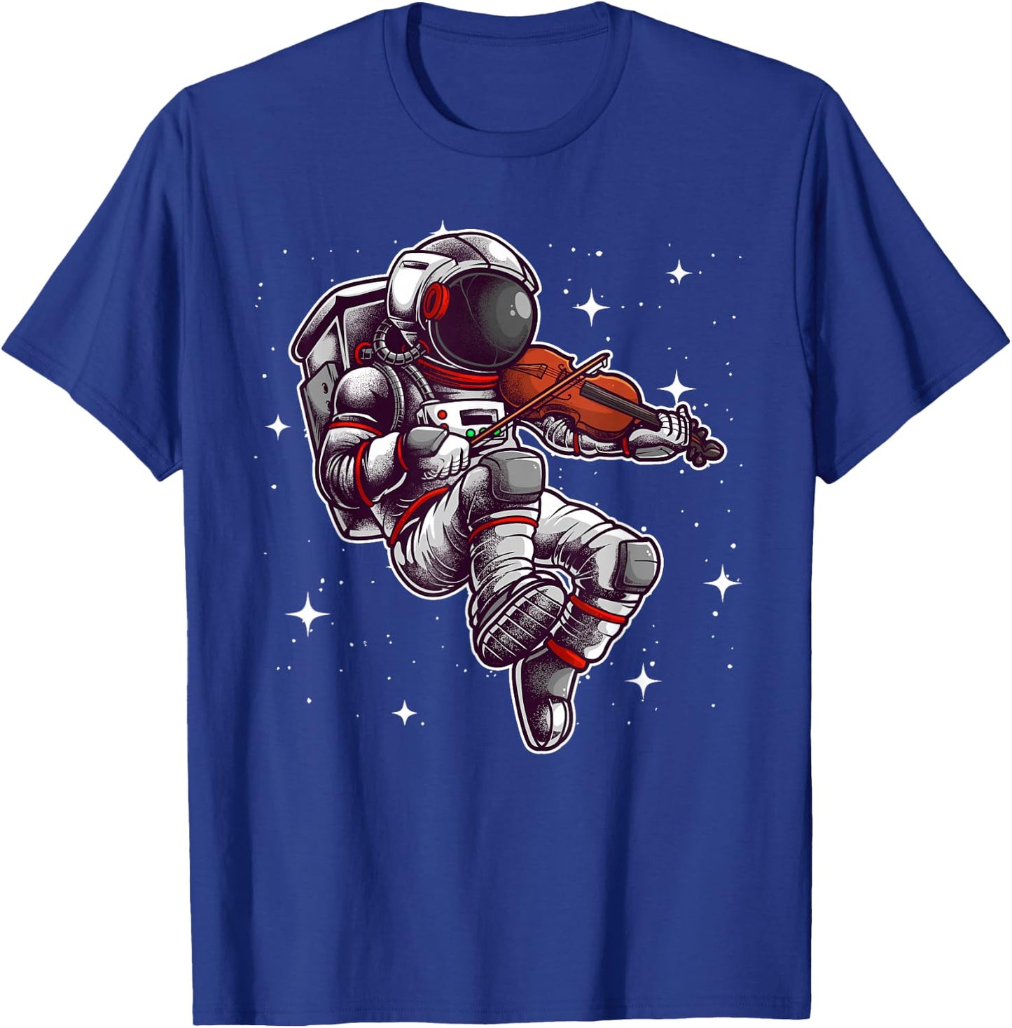 Cool Violin Player Astronaut Women Viola Music Lover T-Shirt - T-Shirt | Royal