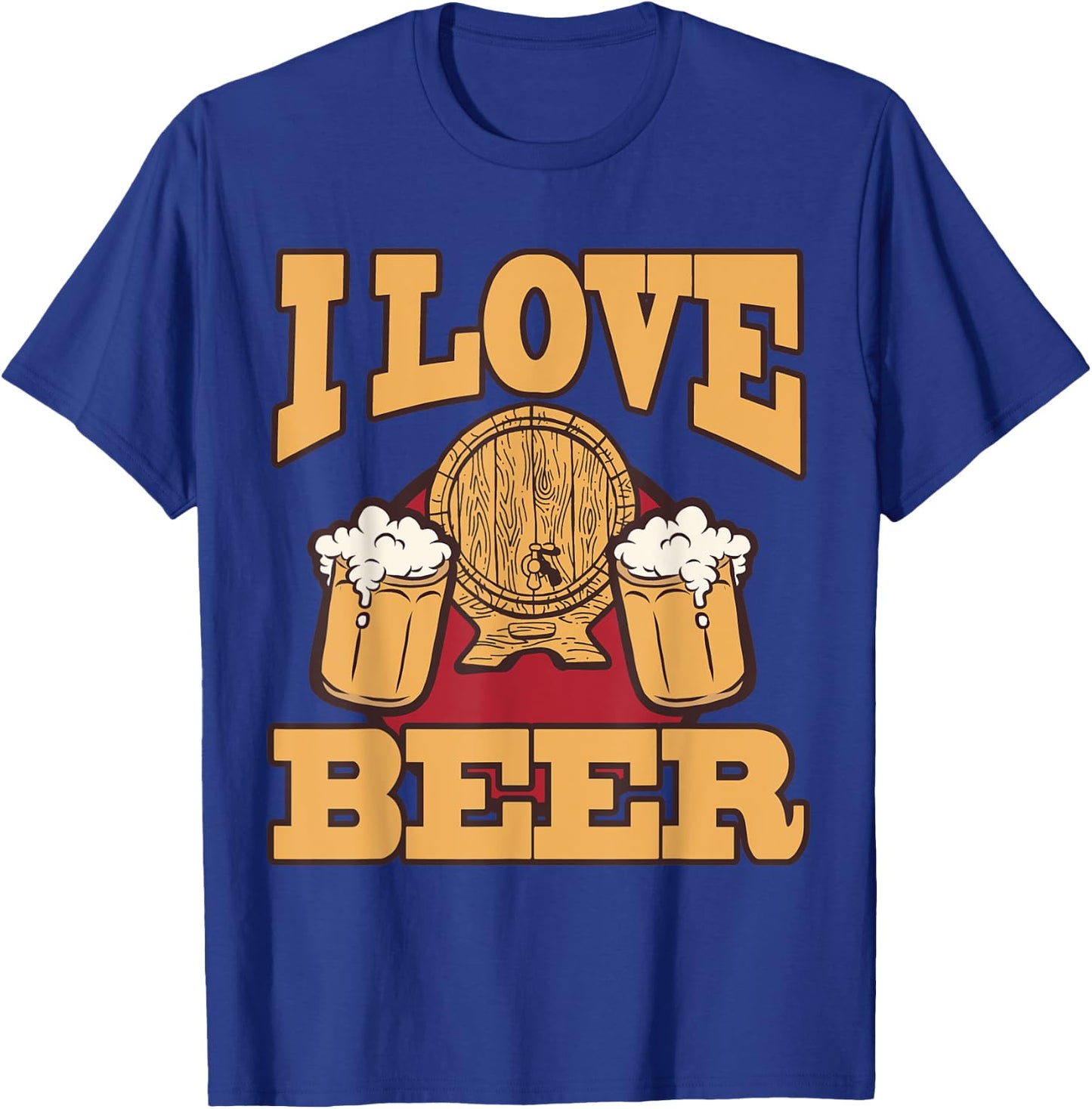 I love beer mug malt brewery drink alcoholic beverage T-Shirt - T-Shirt | Royal