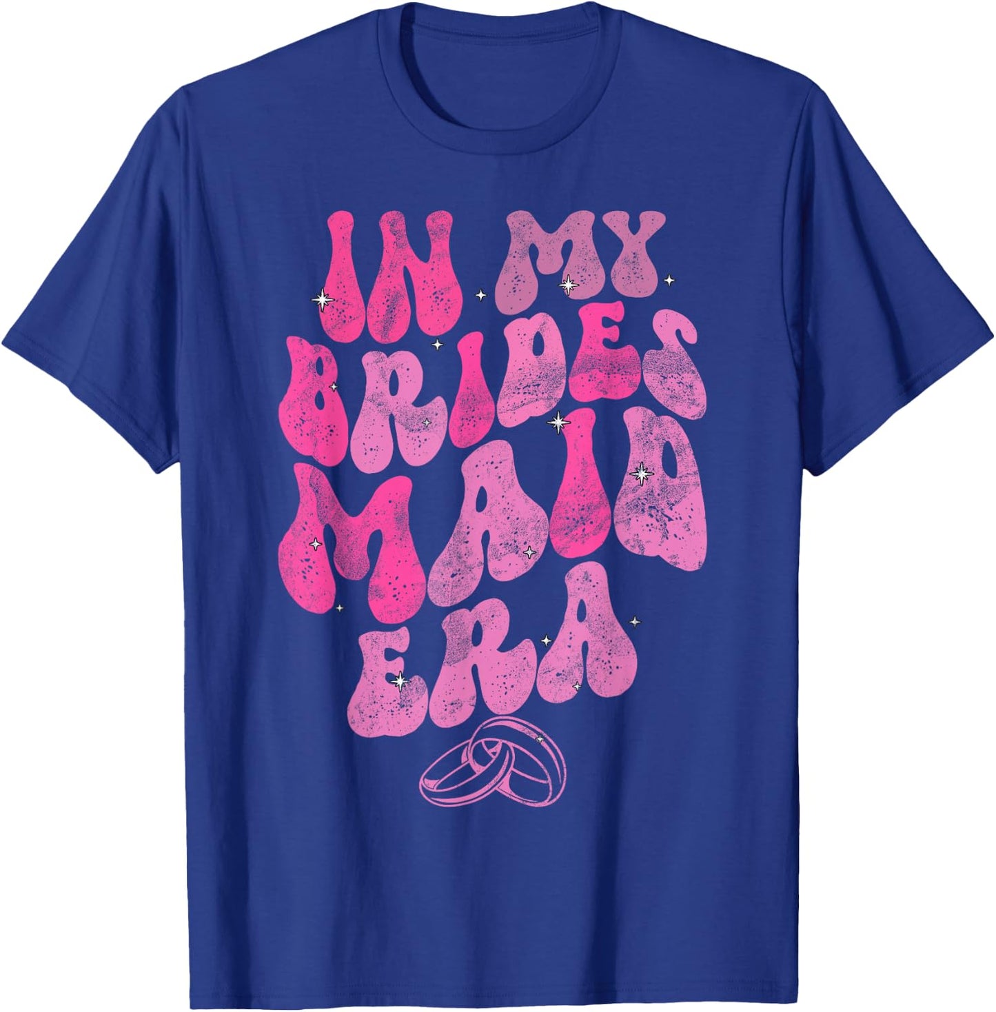 In My bridesmaid Era Groovy Wedding Maid Of Honor T-Shirt - T-Shirt | Royal