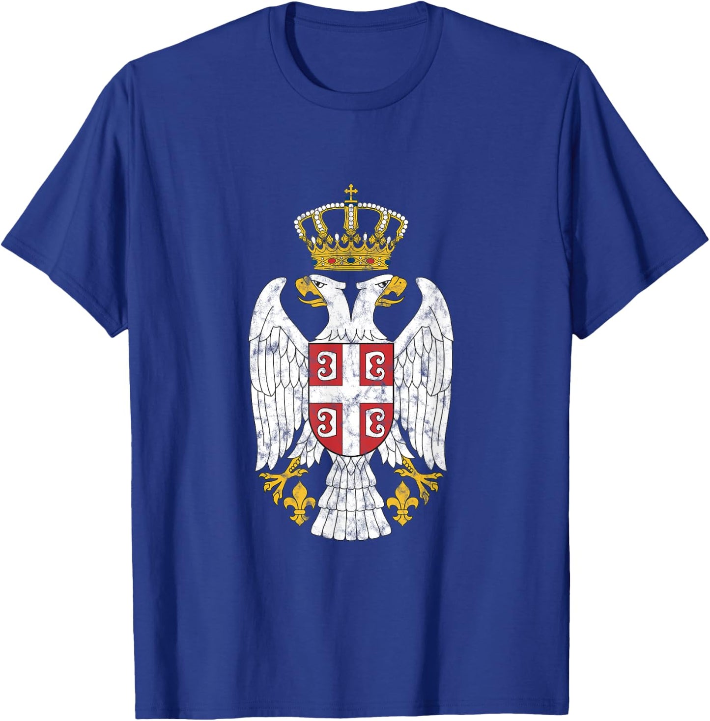 Serbian Coat of Arms Serbian Flag Symbol Balkan T-Shirt - T-Shirt | Royal