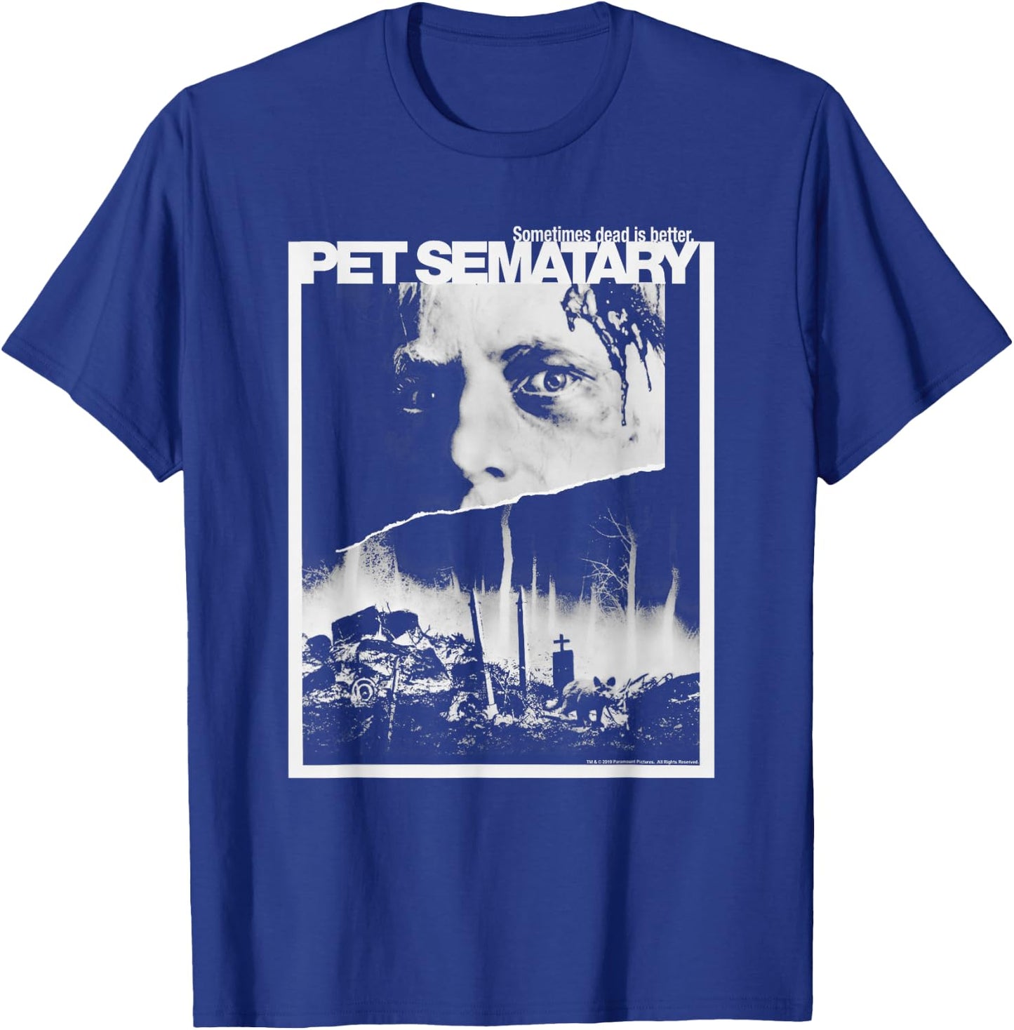 Pet Semetary Poster T-Shirt - T-Shirt | Royal