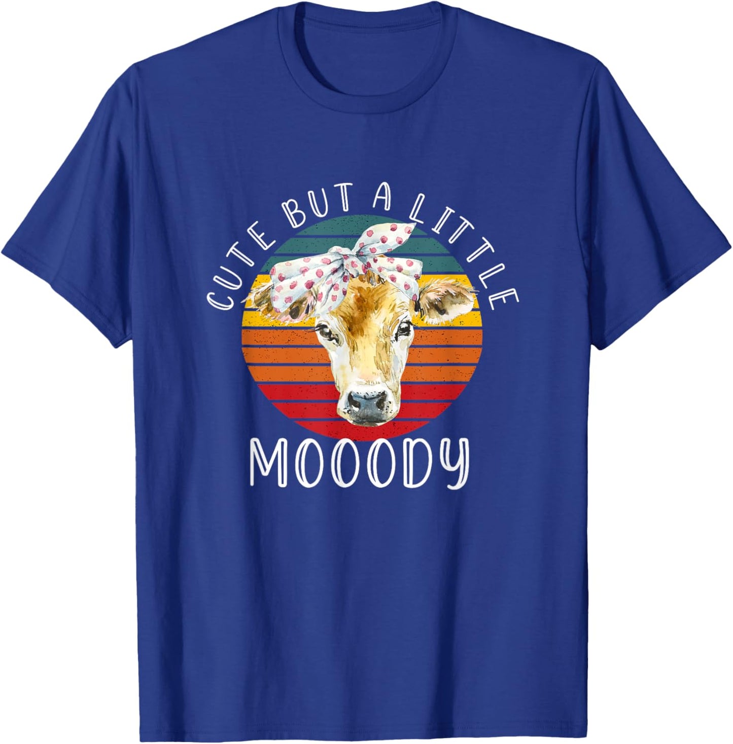 Moody Cow Lovers Shirts Farm Clothes Cowgirl Girls T-Shirt - T-Shirt | Royal