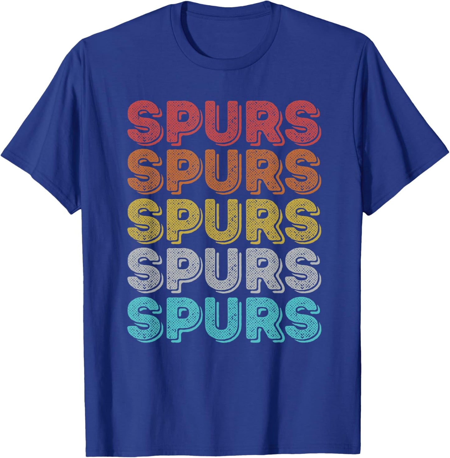 Vintage Retro Spurs T-Shirt - T-Shirt | Royal