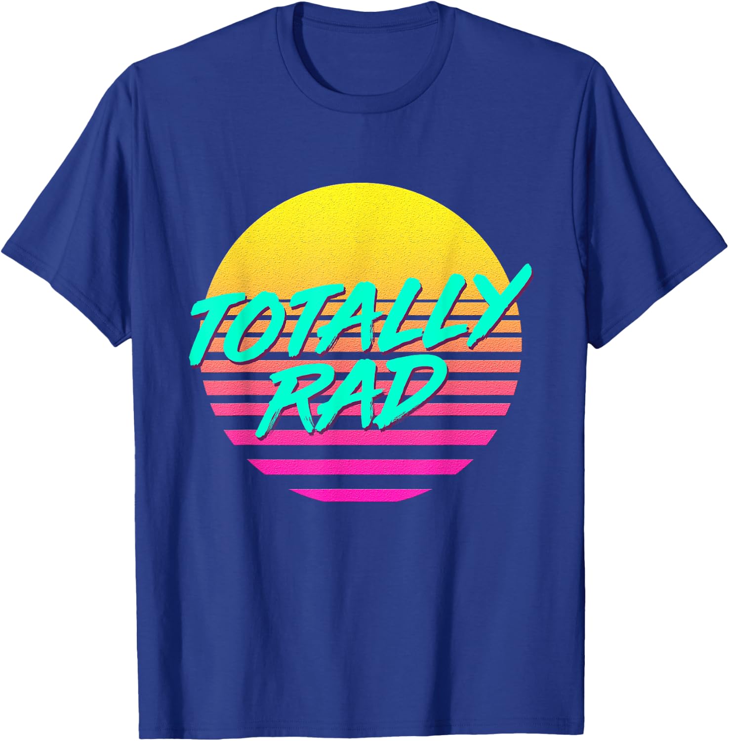 Totally Rad 1980s 80s Outfit Costume Eighties Retro Party T-Shirt - T-Shirt | Royal