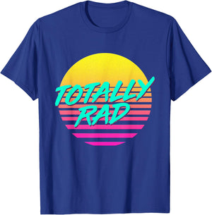 Totally Rad 1980s 80s Outfit Costume Eighties Retro Party T-Shirt - T-Shirt | Royal