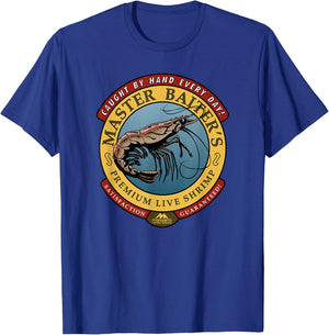 Master Baiter's Shrimp - Fishing T-Shirt - T-Shirt | Royal