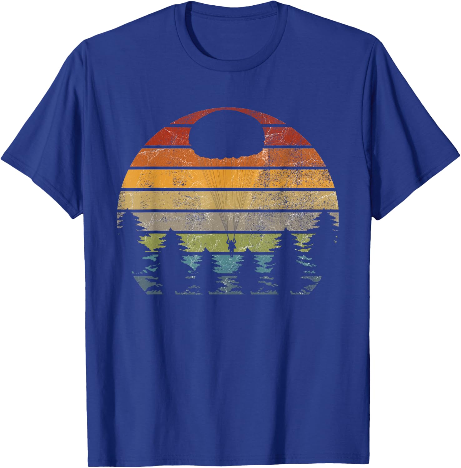 Paratrooper Paratrooper Round Cap Vintage T-Shirt - T-Shirt | Royal