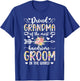 Proud Grandma of The Groom Grandma Grandmother of The Groom T-Shirt - T-Shirt | Royal