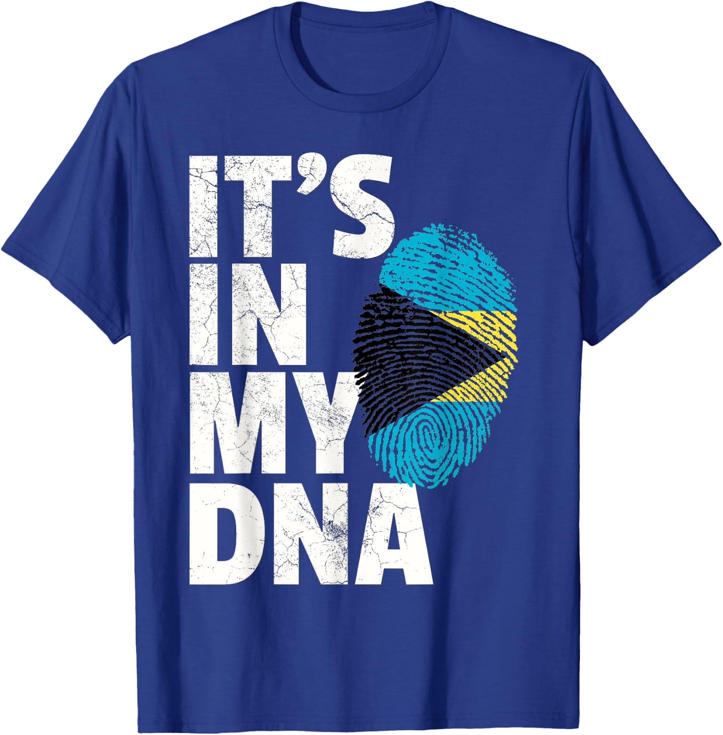 IT'S IN MY DNA Bahama Bahamian Flag Men Women Pride Roots T-Shirt - T-Shirt | Royal