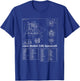 Lunar Lander (LM) Spacecraft Blueprint T-Shirt - T-Shirt | Royal