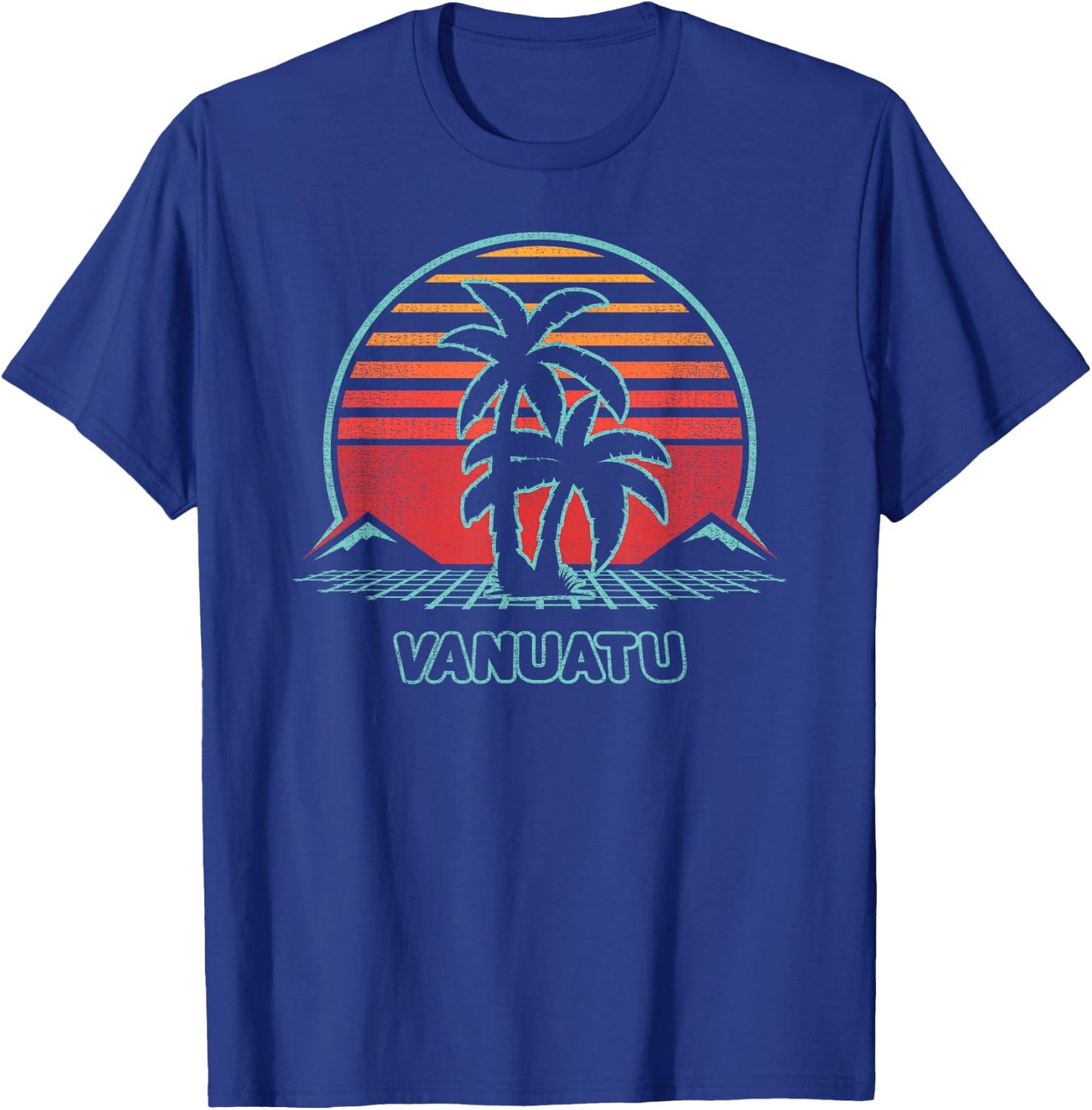 Vanuatu Retro Vintage 80s Style T-Shirt - T-Shirt | Royal