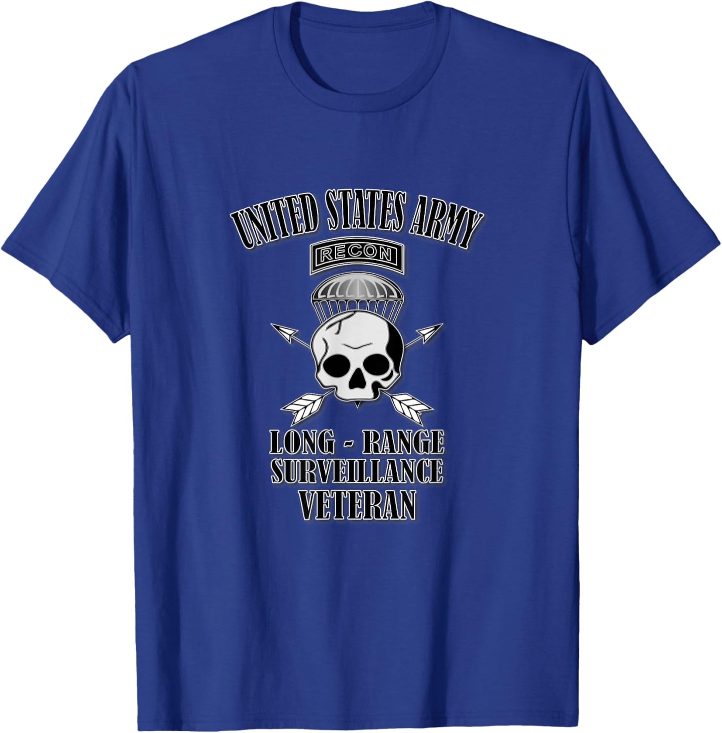 US Army Long-Range Surveillance Veteran (Front Design) T-Shirt - T-Shirt | Royal