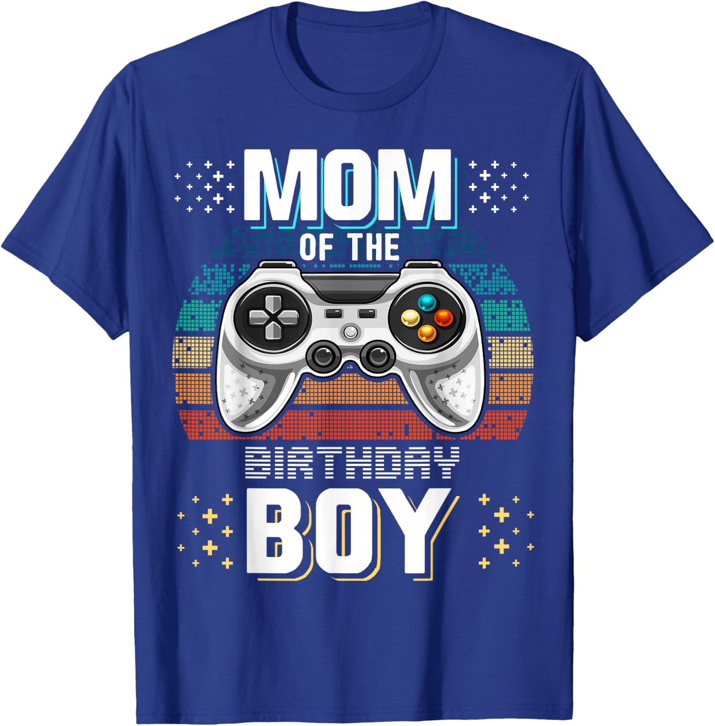 Mom of the Birthday Boy Matching Video Gamer Birthday Party T-Shirt - T-Shirt | Royal