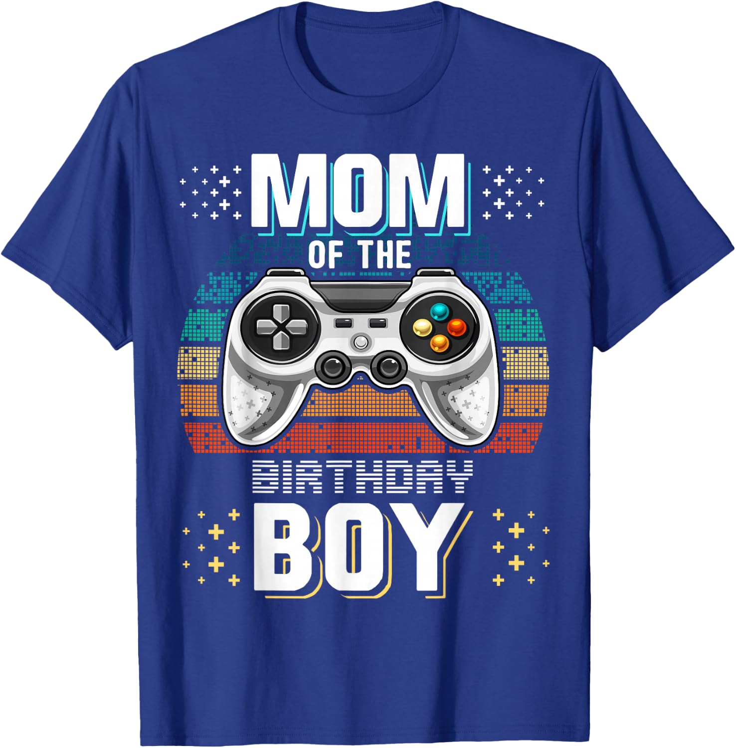 Mom of the Birthday Boy Matching Video Gamer Birthday Party T-Shirt - T-Shirt | Royal