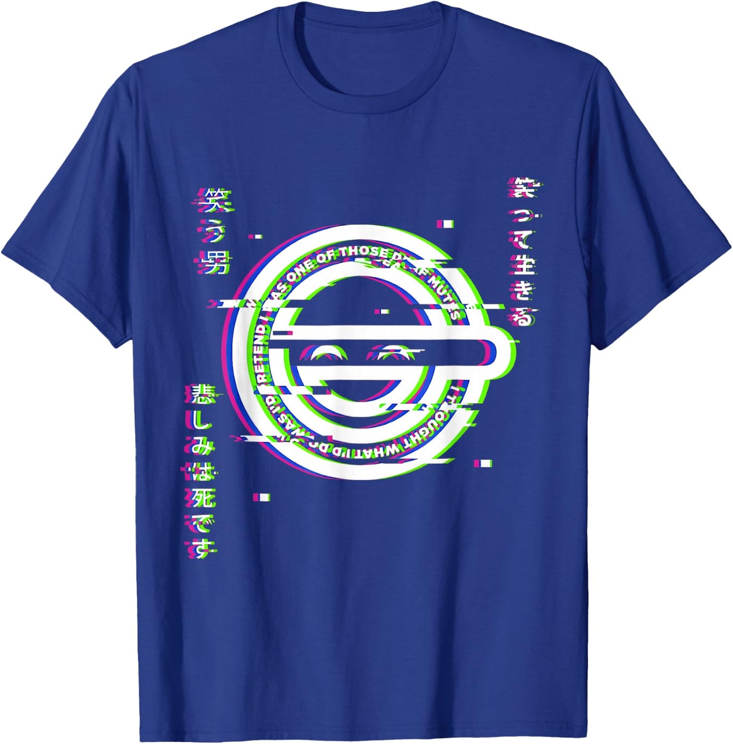 Ghost Hacker Laughing Japanese Man Anime and Manga Otaku T-Shirt - T-Shirt | Royal