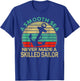 Sailing Smooth Sea Never Made Skilled Sailor Sailboat Retro T-Shirt - T-Shirt | Royal