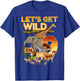 9th Birthday Zoo Safari Jungle Animal 9 Year Old Funny B-Day T-Shirt - T-Shirt | Royal