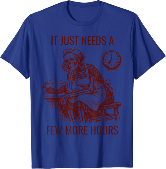 Funny Sourdough Skeleton Bulk Fermentation Bread Baker Humor T-Shirt - T-Shirt | Royal