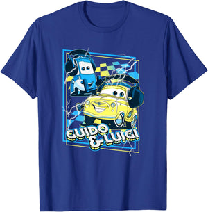 Disney Pixar Cars Guido & Luigi Loud As Thunder T-Shirt - T-Shirt | Royal