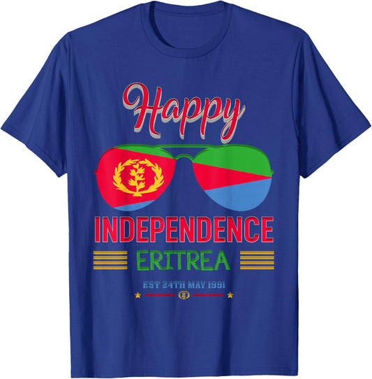 Happy Independence Eritrea, Eritrean Flag T-Shirt - T-Shirt | Royal