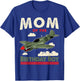 Jetting Into Mom of the Birthday boy Aviator Jet Plane Party T-Shirt - T-Shirt | Royal