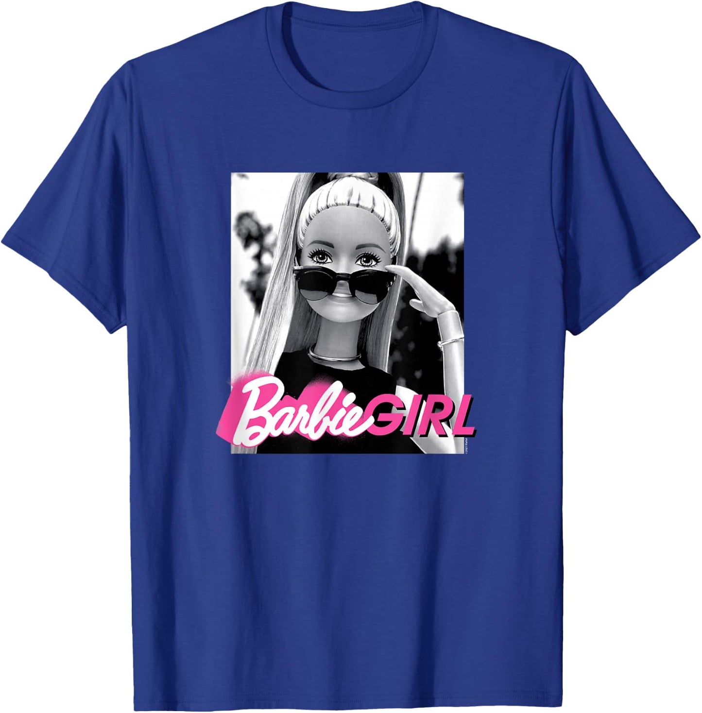 Barbie Girl Classic Fit - Black Cotton & Polyester Blend, Short Sleeve, Casual Style T-Shirt - T-Shirt | Royal